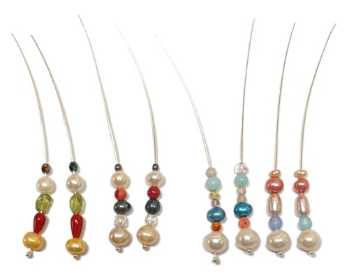 Judy Larson's Threader Earrings - , Contemporary Wire Jewelry, Findings, Clasps, Components, Tumbling, Tumble, Tumbling Jewelry, Butane Torch, Soldering, Solder, Design, stacked beads
